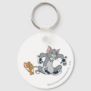 Katt för Tom och Jerry svarttass Nyckelring