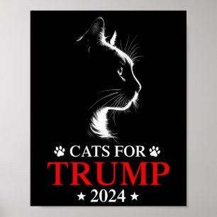 Katt för trumman 2024 Val gör katter Säkra igen Poster