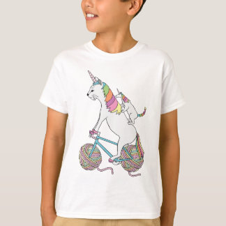 Katt för Unicorn för kattUnicornridning som rider Tee