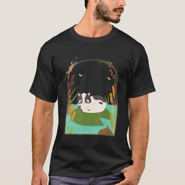 Katt Forestcore Stuga T Shirt (Framsida)
