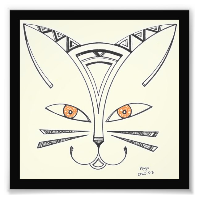 Katt Fototryck (Framsidan)