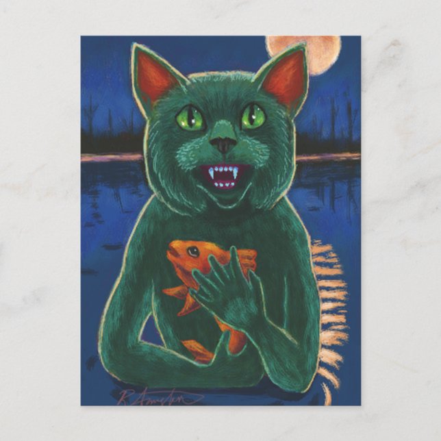 Katt från Black Lagoon Vykort (Framsida)