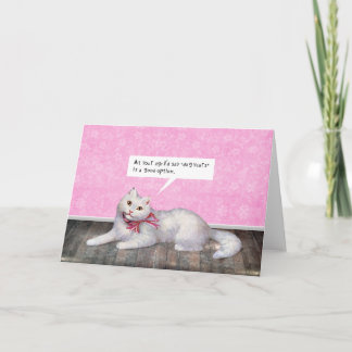 Katt från grattis på födelsedagen (Hund Years Opti Kort