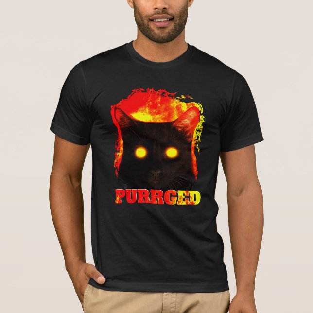 Katt från helvetets illustration T-Shirt (Framsida)