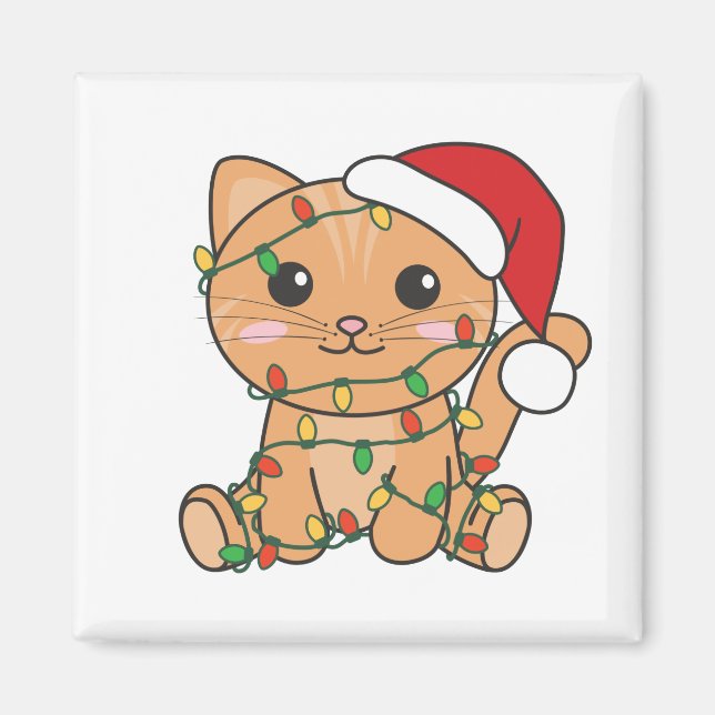 Katt från julvintern magnet (Framsidan)