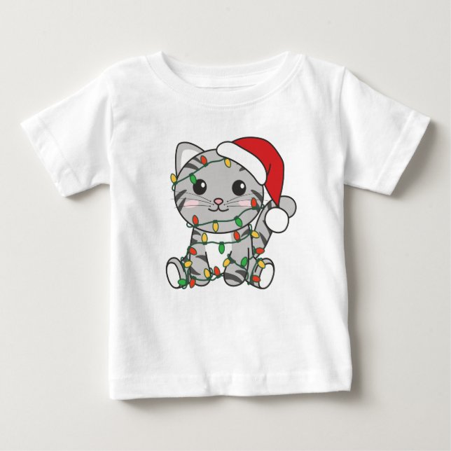 Katt från julvintern t shirt (Framsida)
