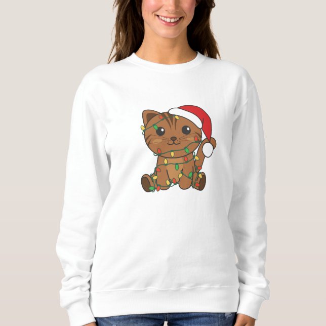 Katt från julvintern t shirt (Framsida)