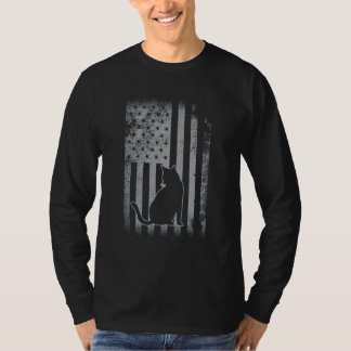 Katt från Kärlek med USA: s sida från Cat Holder T Shirt