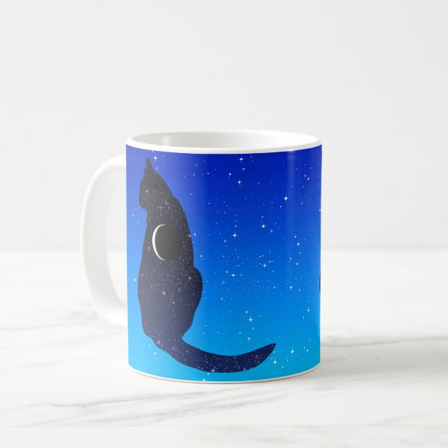 Katt från Starry Himlar Kaffemugg (Framsida vänster)