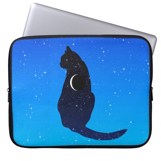 Katt från Starry Himlar Laptop Fodral (Framsidan)
