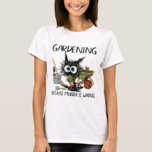 Katt från svart kvinna gör eftersom mord är krig t shirt