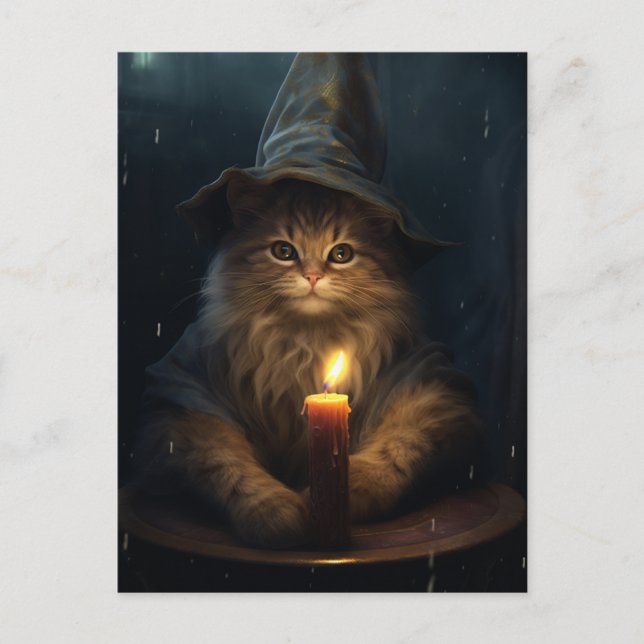 Katt från Witch Vykort (Framsida)
