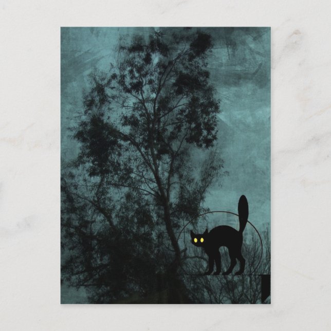 Katt från Witch Vykort (Framsida)