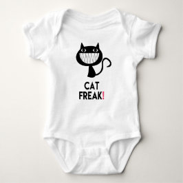 Katt Freak! Roligt Baby Jersey Bodykostym T-shirt