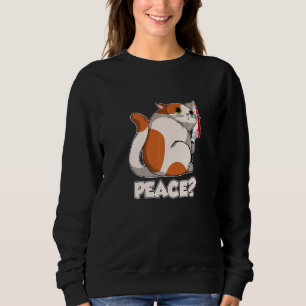 Katt Fred Mordisk Katt Med Kniv T Shirt