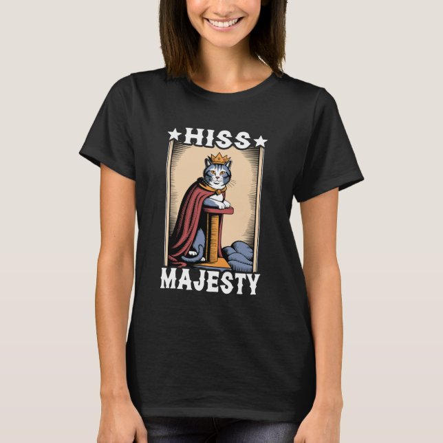Katt Fys Majestät Katt Rep Träd Katt T Shirt (Framsida)