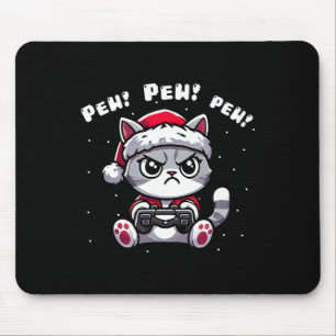 Katt Gamer Pew Video Game-juljokeror Kids Musmatta