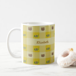 Katt & Garn Anpassa Namn Kaffemugg
