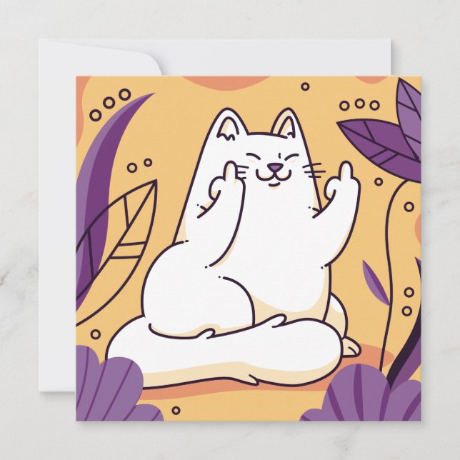 Katt ge finger (Framsida)