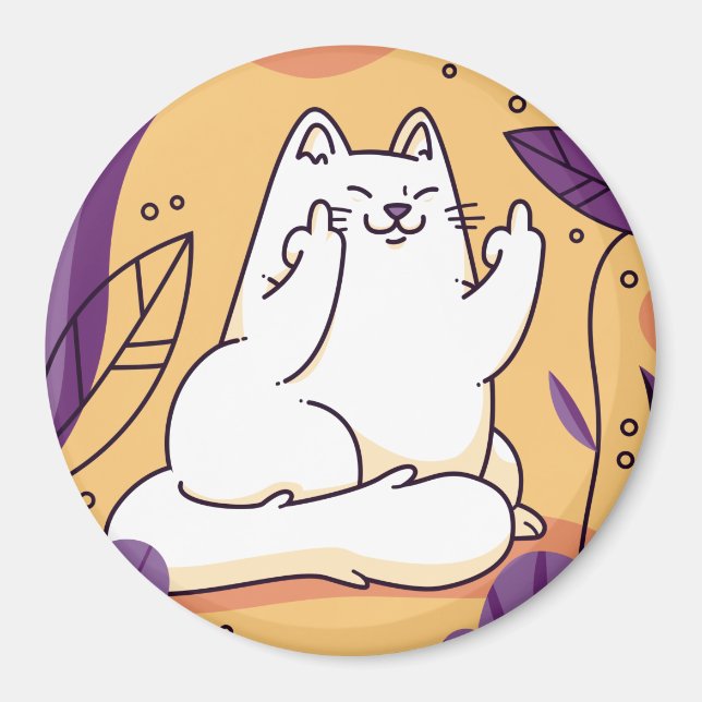 Katt ge finger magnet (Framsidan)