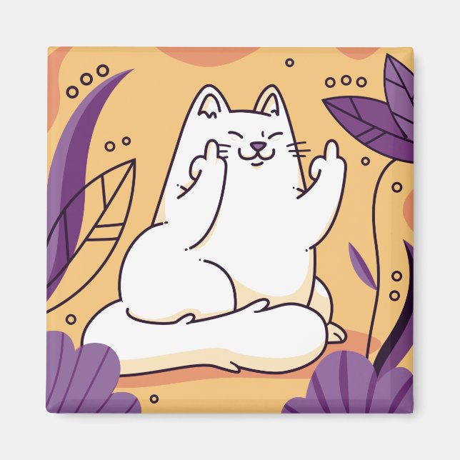 Katt ge finger magnet (Framsidan)