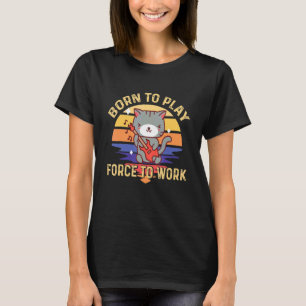 Katt Gitarrist Rock gitarr Gitarrspel Musikant Git T Shirt