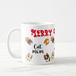 Katt God Jul  Kaffemugg