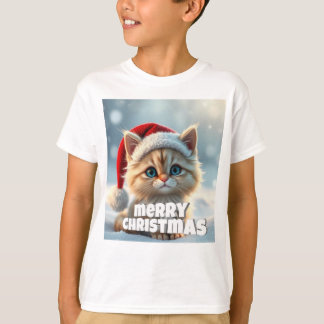 Katt God Jul T Shirt
