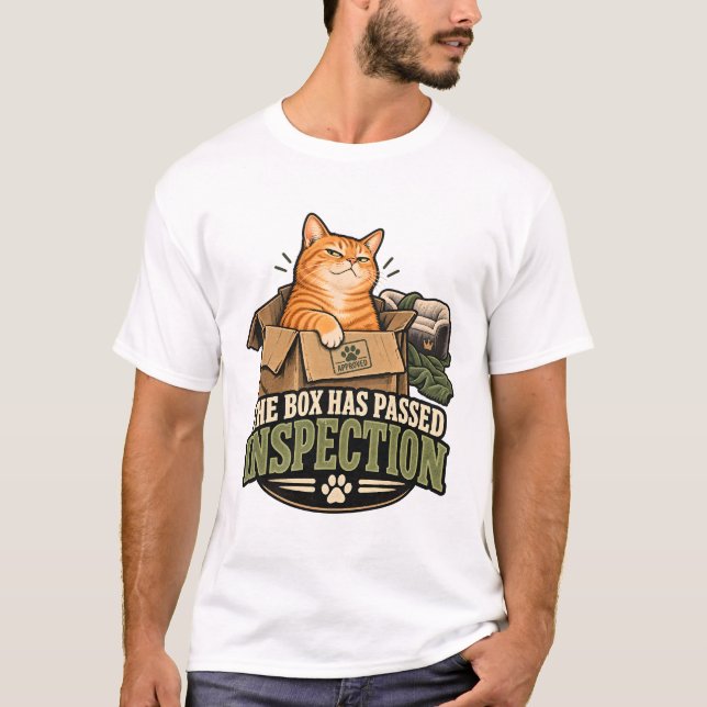 Katt Godkände Lådan T Shirt (Framsida)