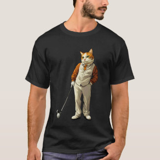 Katt Golfspelare T Shirt
