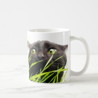 Katt & gräs kaffemugg