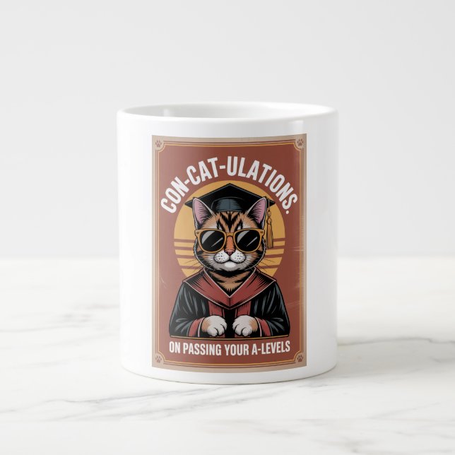 “Katt-grat-ulationer” A-nivå framgång 1970-tal - K Jumbo Mugg (Framsidan)