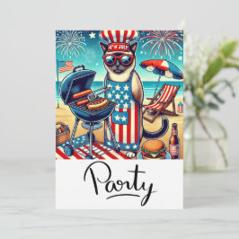 KATT Grillfest 4 juli självständighetsdag  Inbjudningar