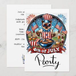 KATT Grillfest 4 juli självständighetsdag  Inbjudningar