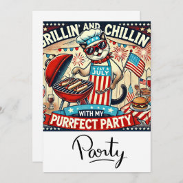 KATT Grillfest 4 juli självständighetsdag  Inbjudningar