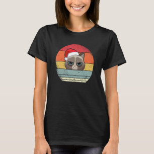 Katt Grinig Miaow Katt Jul Retro Katt Pappa Katt M T Shirt