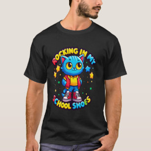 Katt gungar i mina skolskor Kul tillbaka till skol T Shirt