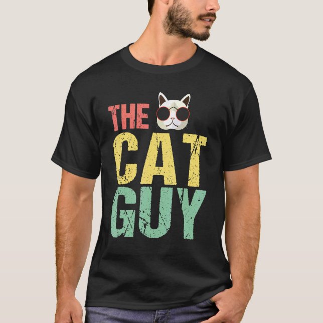 Katt Guy Pet Owner T Shirt (Framsida)