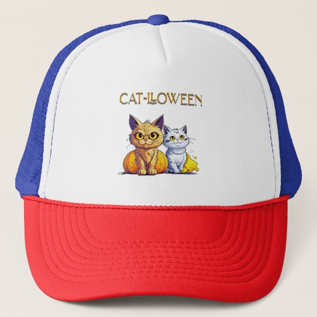 Katt Halloween  Keps (Framsida)