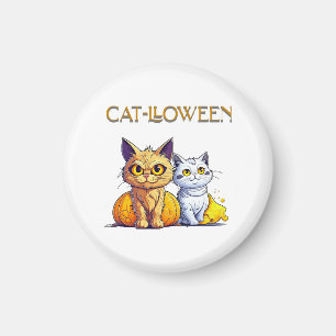 Katt Halloween Magnet