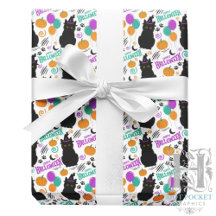 Katt Halloween presentpapper