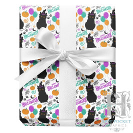 Katt Halloween presentpapper