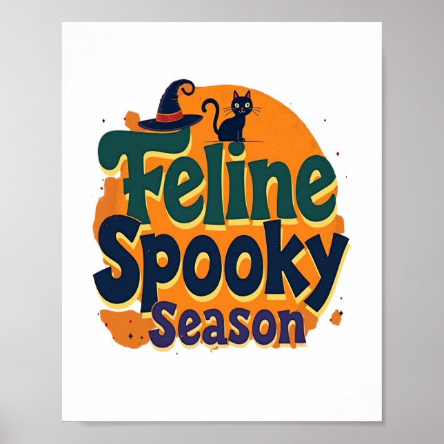 Katt Halloween-säsong Poster (Framsidan)