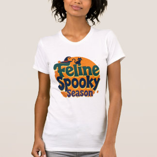 Katt Halloween-säsong T Shirt