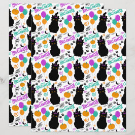 Katt Halloween Scrapbookpapper