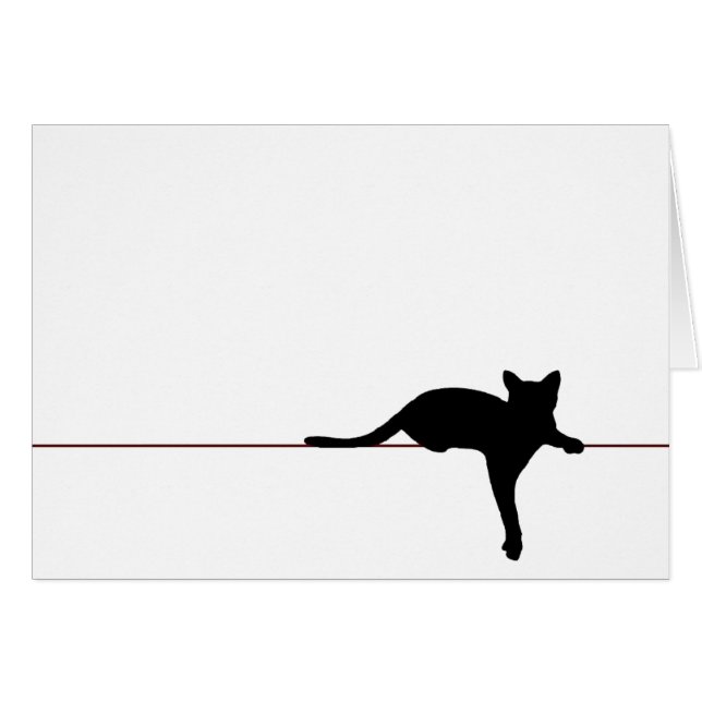 "Katt ", Hälsningskort (Framsidan Horizontal)