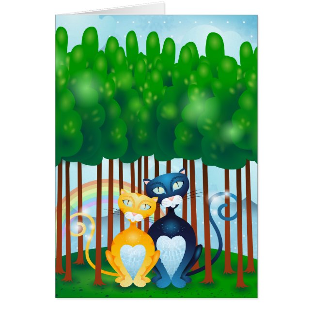 Katt Hälsningskort (Framsidan)