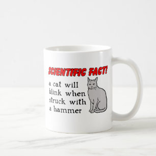 Katt Hammer Rolig Mugg Humor