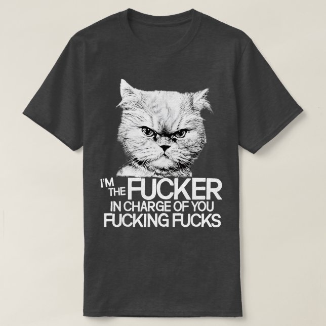 Katt har ansvar t shirt (Design framsida)
