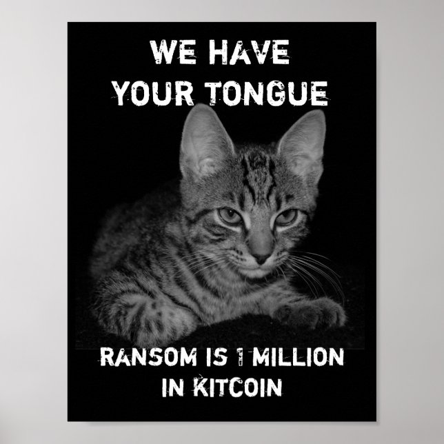 Katt har dina tunga-kidnappare Cat Criminals Spoof Poster (Framsidan)